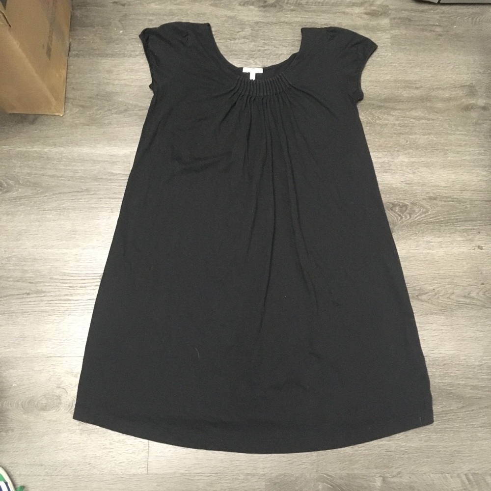 Old Navy Maternity Dress Black Cap Sleeve Knee Length Casual Size Medium